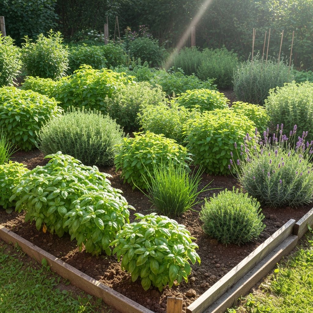 Traditioneller Kräutergarten